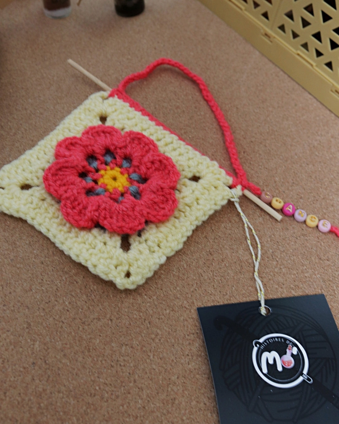 Granny square à suspendre - Chance